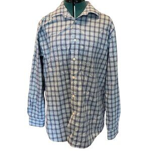 Haggar Plaid Button Down Shirt